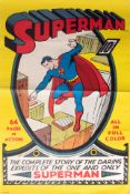 Superman Film Poster, creased.