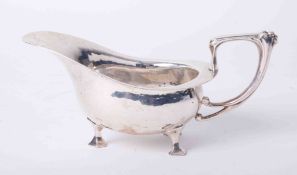 A silver sauce boat, William Noble Ltd.