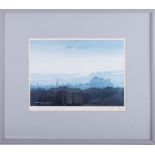 Alan John McNally, limited edition signed print of Edinburgh, with presentation inscription,