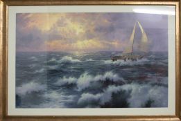 A Thomas Kinkade limited edition print, titled 'Perseverance', a lithograph with documentation