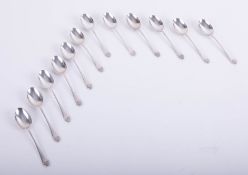 A set of twelve Mappin and Webb teaspoons, approximately 4.57oz.