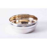 Silver bowl with gilded interior dimensions 7cm x 2.5cm hallmark 925, Birmingham assay, Jubilee