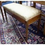 Three Vintage tables, kidney table, two tier table and circular wine table together with a piano