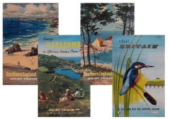 Walter Langhammer, four vintage British Railways posters including Visit Britain by Rail & Sea via