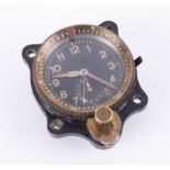 A WWII German Luftwaffe Junghans aircraft cockpit clock.