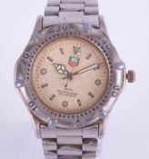 Tag Heuer 1500 Series Professional 200m stainless steel gent's bracelet watch, (condition worn)