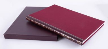 Robert Lenkiewicz, book 'The Mary Notebook', published by White Lane Press, with certificate from