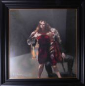 Robert Lenkiewicz, 'Painter with Janine Pecorini, St. Antony Theme', limited edition giclee