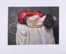 Robert Lenkiewicz, 'Esther Rear View', signed limited edition print 151/250, 40cm x 53cm,