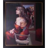 Robert Lenkiewicz (1941-2002) a fine painting, oil on canvas, 'Study of Karen', signed and titled