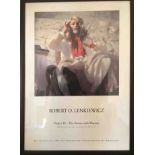 Robert Lenkiewicz, poster 'Project 18- Painter with Women', framed and glazed.