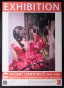 Robert Lenkiewicz, 'The Painter with Anna' 1993 exhibition poster, framed and glazed.
