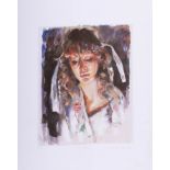 Robert Lenkiewicz, 'Study of Mary', signed limited edition print 331/350, 42cm x 35cm, unframed.