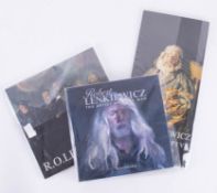 A small collection of Robert Lenkiewicz memorabilia to include 'The Artist and the Man' hardback