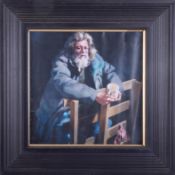 An open print, after Lenkiewicz, Vagrancy Project, in traditional black frame, overall size 43cm x