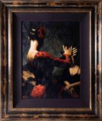 Fabian Perez, 'Tablado Flamenco IV' hand embellished giclee on canvas, edition number 16/20 Artist