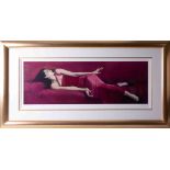 Andeas Garcia Ibanez, signed Artist Proof print 24/25, titled 'Crimson I', giclee, 2002, with