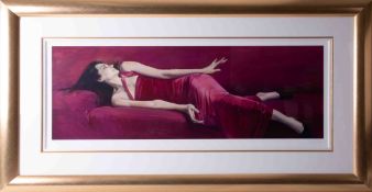 Andeas Garcia Ibanez, signed Artist Proof print 24/25, titled 'Crimson I', giclee, 2002, with