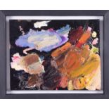 An original artist palette from the studio of Robert Lenkiewicz cleaned, restored and framed with