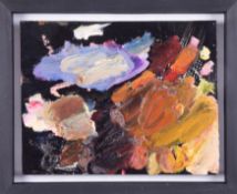 An original artist palette from the studio of Robert Lenkiewicz cleaned, restored and framed with