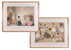 Russell Flint, two limited edition prints each from an edition of 850 with embossed seal, each