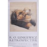 Robert Lenkiewicz, 'Retrospective' poster dated 9th August-23rd October 1997.