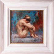 Henry Asencio, mixed media print on canvas 'Glory' 2004 with Crown Thorn certificate edition 71/195,