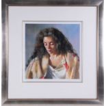 Robert Lenkiewicz, 'Study of Anna', signed limited edition print 602/750, 37cm x 37cm, with