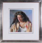 Robert Lenkiewicz, 'Study of Anna', signed limited edition print 602/750, 37cm x 37cm, with