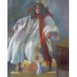 Robert Lenkiewicz (1941-2002), 'Study of Myriam Rivera', signed, inscribed and dated 1987 on the