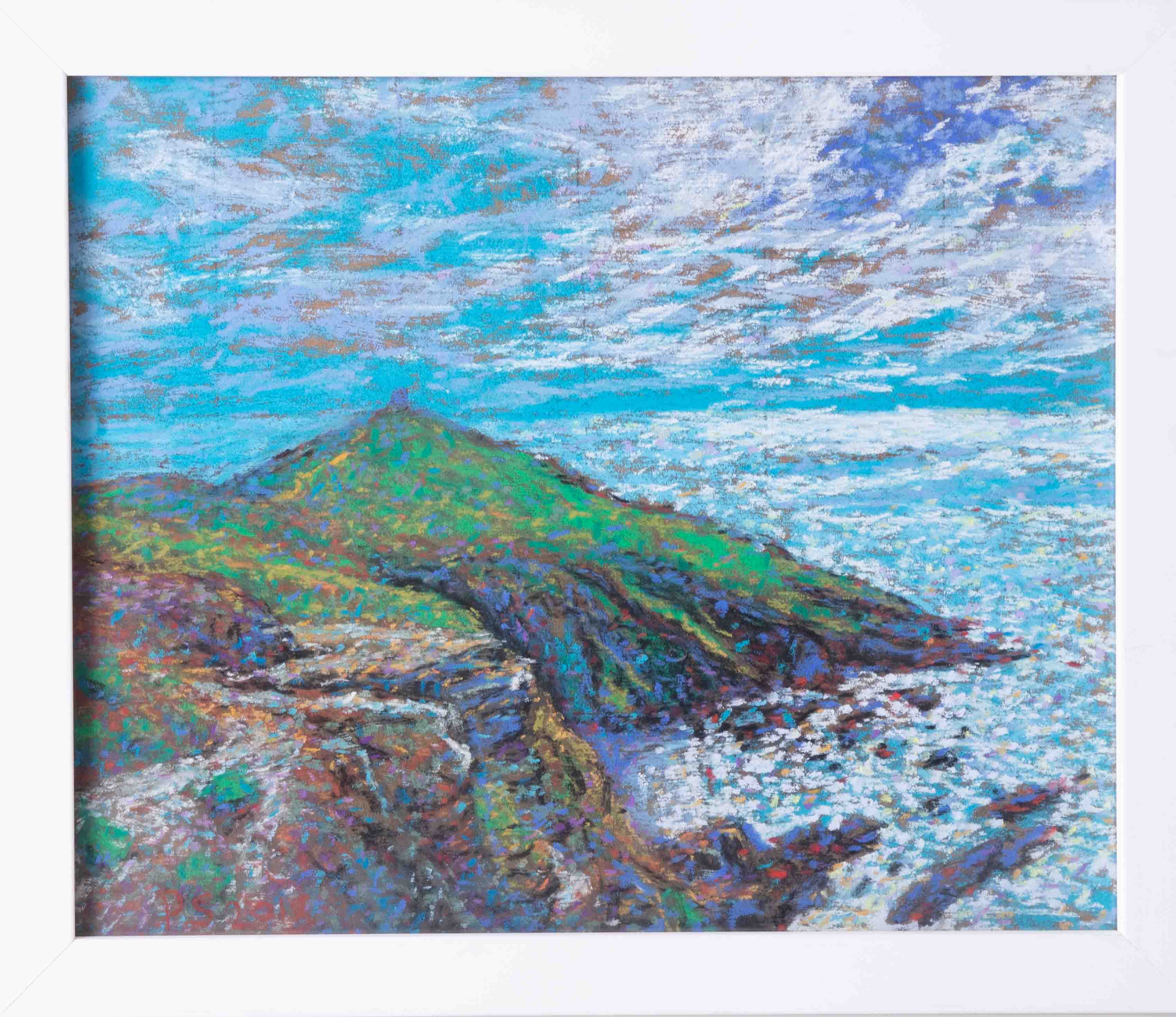 Paul Stephens, pastel 'Rain Head Cornwall', titled and inscribed on reverse, exhibited R W E Academy