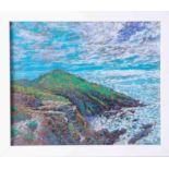Paul Stephens, pastel 'Rain Head Cornwall', titled and inscribed on reverse, exhibited R W E Academy