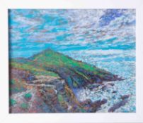 Paul Stephens, pastel 'Rain Head Cornwall', titled and inscribed on reverse, exhibited R W E Academy