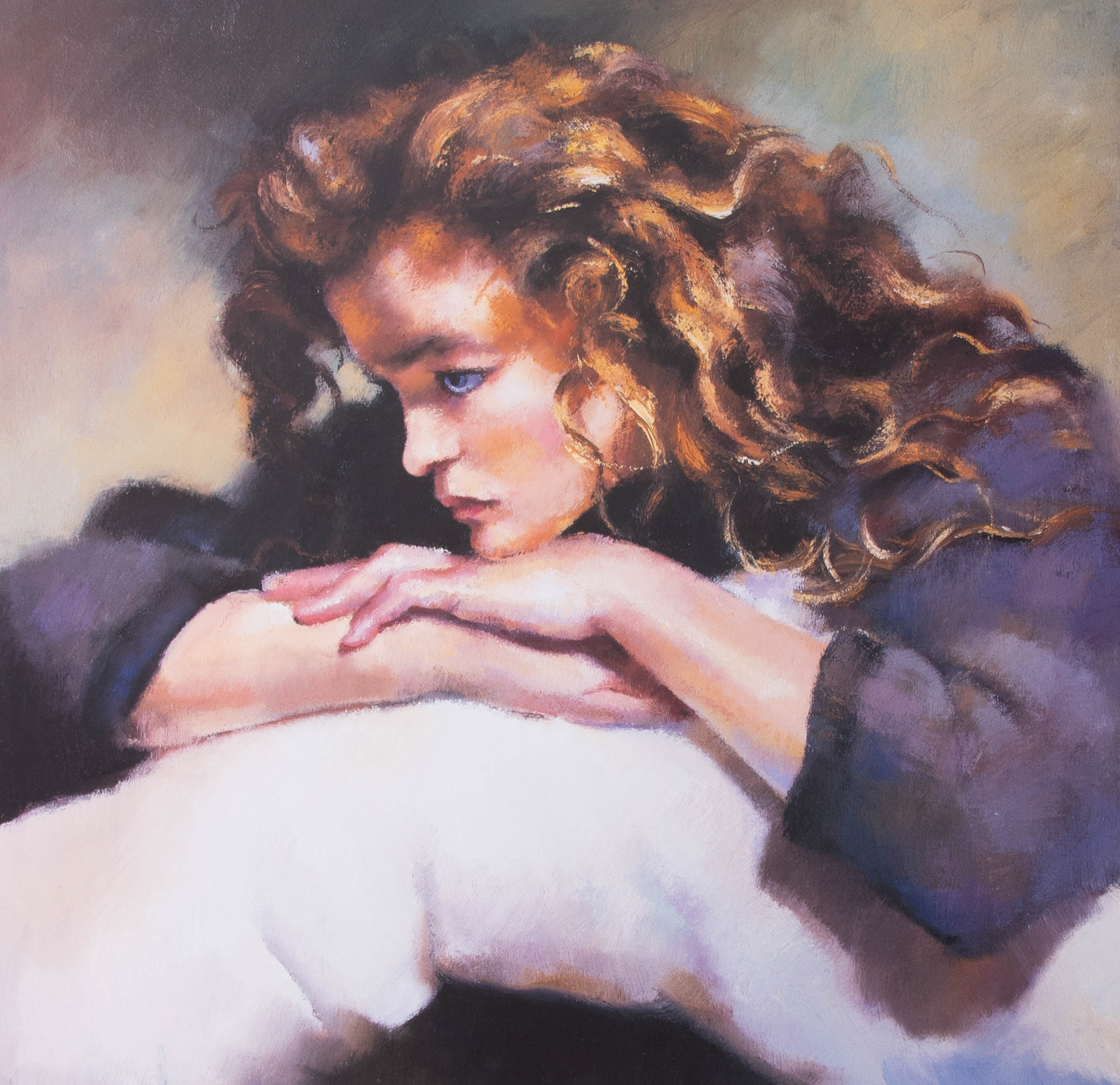 Robert Lenkiewicz, 'Study of Lisa', signed edition print 14/475, 37cm x 37cm, unframed, with - Image 2 of 2