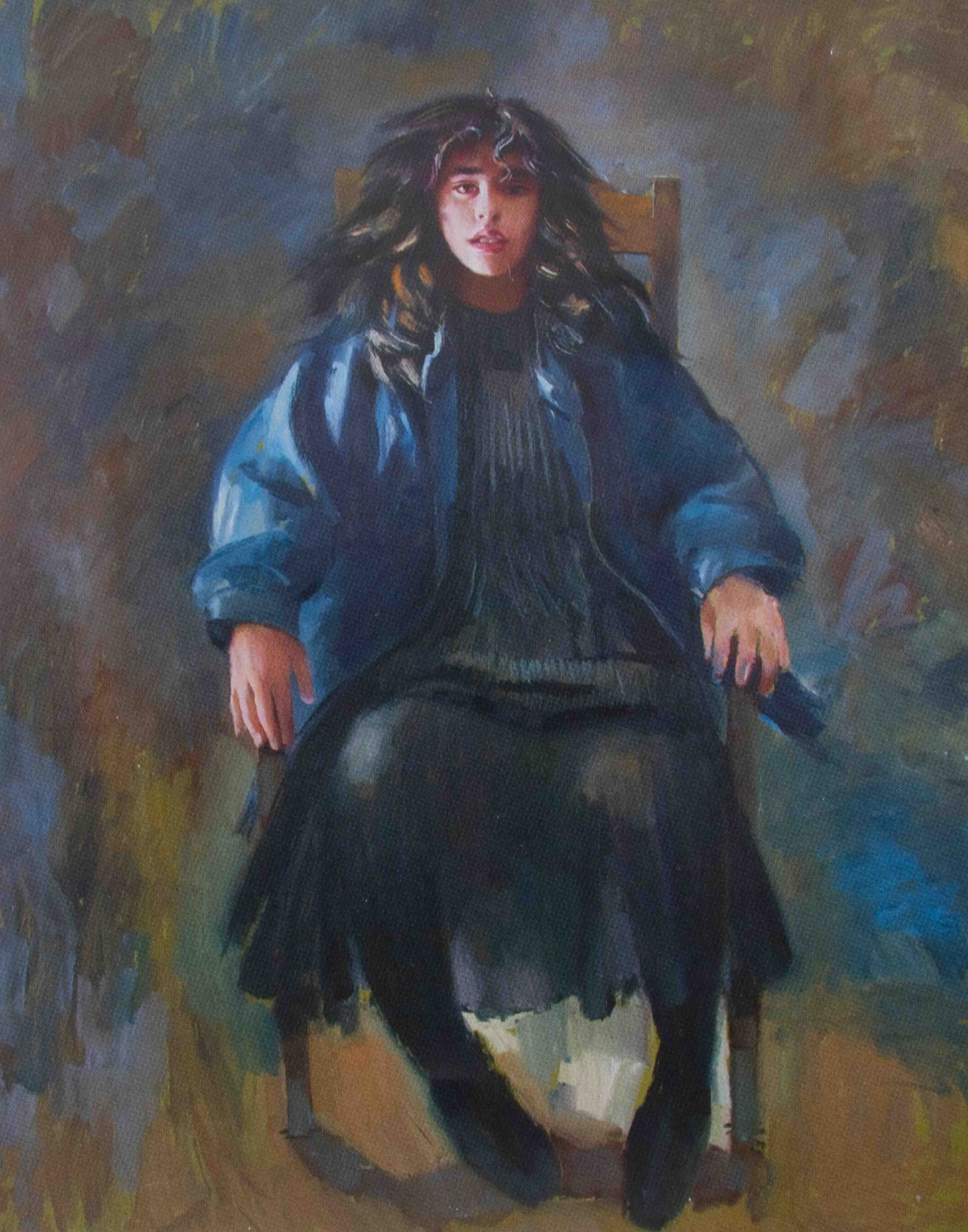 Robert Lenkiewicz (1941-2002) 'Study of Laila Lenkiewicz', The Painter's Daughter signed,