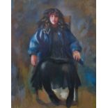 Robert Lenkiewicz (1941-2002) 'Study of Laila Lenkiewicz', The Painter's Daughter signed,