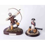 Royal Mint limited edition of figure Nelson, height 19cm together with 1993 Battlecry figure of an