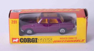 Corgi Toys Whizzwheels 281 Rover 2000, boxed.