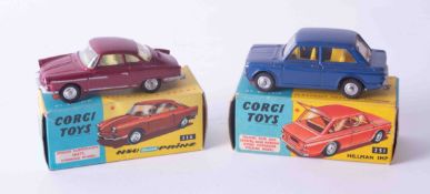 Corgi Toys two models, 251 Hillman Imp, 316 NSU Sports, boxed.