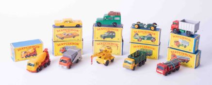 Matchbox Series nine models 4, 7, 10, 11, 12, 19, 20, 21, 26, (9), all boxed.