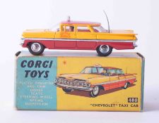 Corgi Toys 480 Chevrolet Taxi cab, boxed.