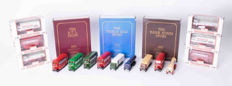 EFE model sets including Tate & Lyle, Rank Hovis and RTL Volumes 1, 2 and 3, all boxed, together