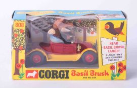 Corgi Toys 808 Basil Brush and his car, boxed.