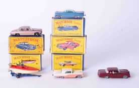 Matchbox Series Lesney 28, 48, 53, 57, 75 (5), boxed.