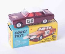 Corgi Toys 322 Rover 2000, boxed.