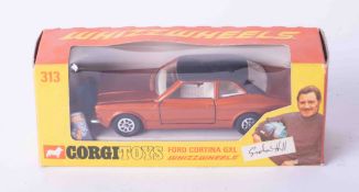 Corgi Toys Whizzwheels 313 Ford Cortina, boxed.