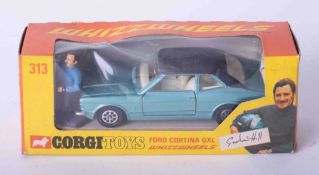 Corgi Toys Whizzwheels 313 Ford Cortina, boxed.