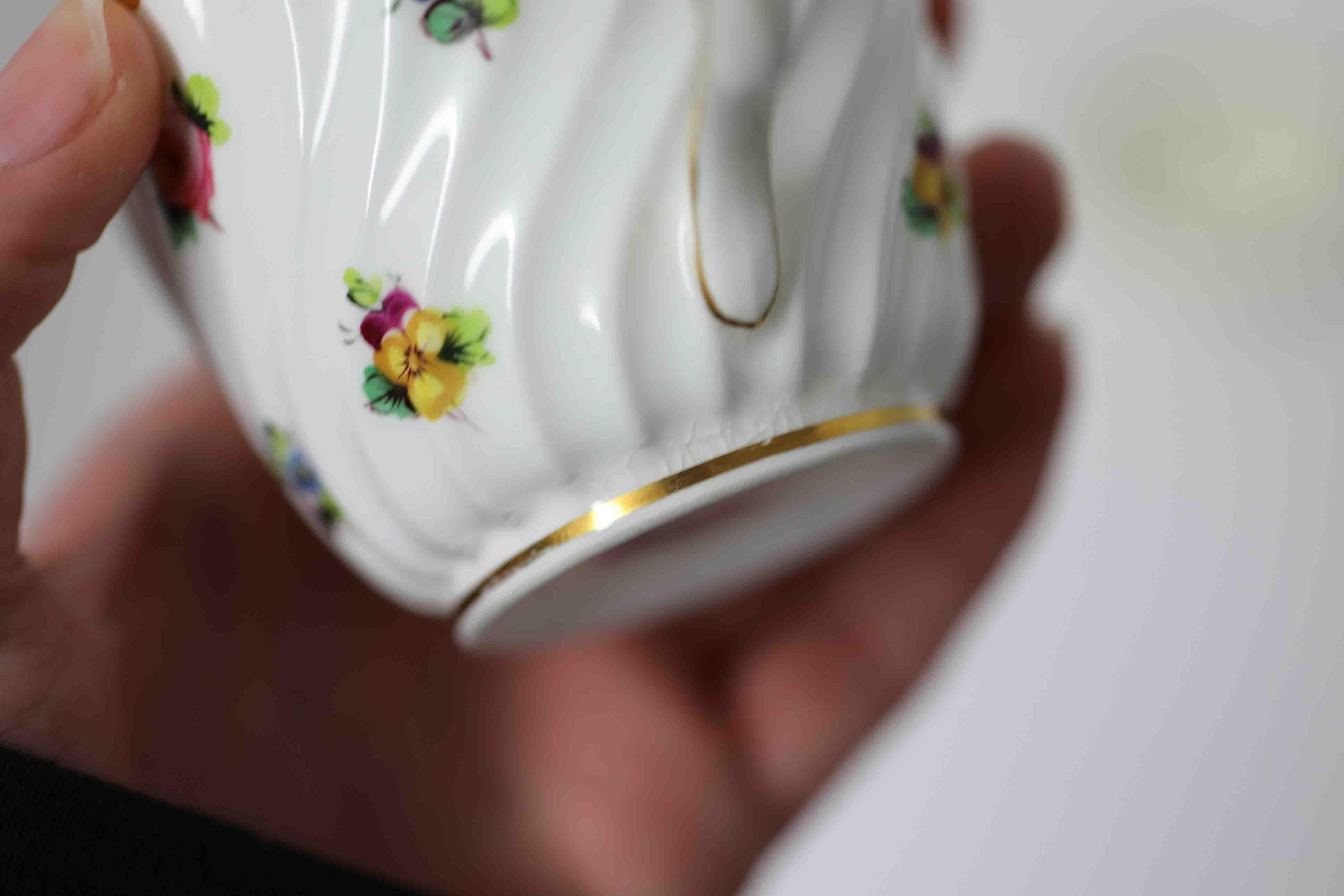 A Minton's part porcelain and floral decorated teapot & tea for one service, Staffordshire porcelain - Image 3 of 12