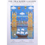 A Brian Pollard poster 'The Trackside Gallery Exhibition' 2003, signed, limited edition 419/500,