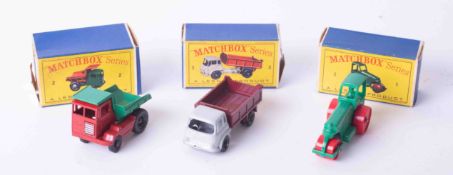 Matchbox Series three models numbers 1, 2 & 3 (boxed).